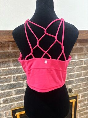 Sweaty Betty Hot Pink Strappy Back Sports Bralette